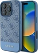 Панель Guess 4G Bottom Stripe для Apple iPhone 16 Pro Max Blue (GUHCP16XG4GLBL) - зображення 1