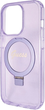 Панель Guess Ring Stand Script Glitter MagSafe для Apple iPhone 14 Pro Max Purple (3666339156732) - зображення 6