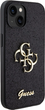 Etui plecki Guess Glitter Script Big 4G do Apple iPhone 13/14/15 Black (3666339147365) - obraz 4