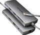 Хаб Axagon HMC-8HLSA USB-C 5Gbps 9in1 hub Grey - изображение 1