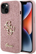 Панель Guess Glitter Script Big 4G для Apple iPhone 13/14/15 Pink (3666339147648) - зображення 1