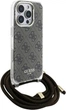 Панель Guess Crossbody Cord 4G Print для Apple iPhone 16 Pro Max Brown (GUHCP16XHC4SEW) - зображення 3