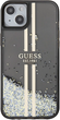 Панель Guess Liquid Glitter Gold Stripes для Apple iPhone 13/14/15 Black (3666339223526) - зображення 3