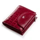 Женский компактный кожаный кошелек Dr.Bond серии Croco PR-250929-40982 красный - изображение 2