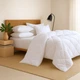 Полуторное одеяло из натурального хлопка 4 сезона в 160х215 WHITE CS1 5155165 - изображение 3