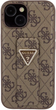 Etui Guess Grip Stand 4G Triangle Strass do Apple iPhone 13/14/15 Brown (3666339197438) - obraz 3