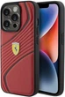 Etui Ferrari Twist Metal Logo do Apple iPhone 15 Pro Red (FEHCP15LPTWR) - obraz 1