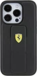 Etui Ferrari Grip Stand Metal Logo do Apple iPhone 15 Pro Black (FEHCP15LGSPSIK) - obraz 4