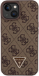 Etui plecki Guess Crossbody 4G Metal Logo do Apple iPhone 13/14/15 Brown (3666339146900) - obraz 3