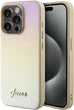 Панель Guess Saffiano Iridescent Script для Apple iPhone 14 Pro Max Gold (GUHCP14XPSAIRSD) - зображення 1