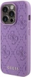 Панель Guess Leather 4G Stamped для Apple iPhone 15 Pro Light Purple (GUHCP15LP4EPMU) - зображення 2