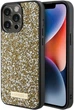 Панель Guess Rhinestone Metal Logo для Apple iPhone 15 Pro Yellow (GUHCP15LPFGSBSD) - зображення 1