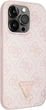 Панель Guess Crossbody 4G Metal Logo для Apple iPhone 15 Pro Pink (GUHCP15LP4TDSCPP) - зображення 4