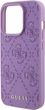 Панель Guess Leather 4G Stamped для Apple iPhone 15 Pro Light Purple (GUHCP15LP4EPMU) - зображення 6