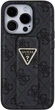 Etui Guess Grip Stand 4G Triangle Strass do Apple iPhone 15 Pro Black (GUHCP15LPGS4TDK) - obraz 4