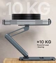 Подставка для планшета настольная Baseus Desktop Biaxial Foldable Metal Stand (4,7"-13", Алюминий). Grey - изображение 3