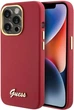 Etui Guess Silicone Script Metal Logo & Frame do Apple iPhone 15 Pro Magenta (GUHCP15LSMBSLM) - obraz 1