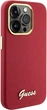 Etui Guess Silicone Script Metal Logo & Frame do Apple iPhone 15 Pro Magenta (GUHCP15LSMBSLM) - obraz 4