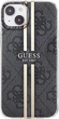 Панель Guess IML 4G Gold Stripe для Apple iPhone 15 Plus/14 Plus Black (GUHCP15MH4PSEGK) - зображення 3