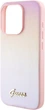 Панель Guess Saffiano Iridescent Script для Apple iPhone 15 Pro Pink (GUHCP15LPSAIRSP) - зображення 6