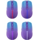 Мишка Defender Mystery MM-301 бездротова Bluetooth+2 4G 1600 dpi 4кн 500mAh LED фіолетова (52301) - изображение 8