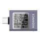 USB тестер тока и напряжения с OLED дисплеем Hidance Type-C, черный, 3.4x2.5x1 см - изображение 2