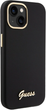 Etui Guess Silicone Script Metal Logo & Frame do Apple iPhone 15/14/13 Black (3666339149321) - obraz 4