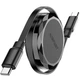 Кабель-рулетка USB Type-C 2.0 для зарядки и передачи данных, 60Вт, 0.8м, черный - изображение 2