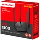 Wi-Fi роутер Mercusys, Wi-Fi 6, MU-MIMO, MESH, 1 Гбит/с, черный - изображение 4