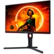 Поворотный игровой монитор 24.5" AOC, 240Гц, 0.5мс, FHD, VA, черный-красный - изображение 3