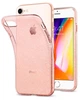 Чехол прозрачный силиконовый Spigen Liquid Crystal для Iphone 7/8/SE 2/3 2020/2022 (4.7") Rose Quartz Glitter 042CS21419 - изображение 3