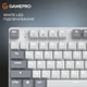 Клавиатура GamePro Genesis Metallic MK110W Outemu Red Swithes USB White - изображение 17