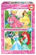 Puzzle Educa Księżniczki Disneya 2 sztuki po 20 elementów (EDU-16846) - obraz 1