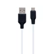 Кабель USB Hoco X21 Plus Silicone Type-C Чорно-Білий - зображення 1