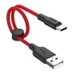 Кабель USB Hoco X21 Plus Silicone Type-C Чорно-Червоний - изображение 1