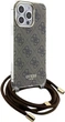 Панель Guess Crossbody Cord 4G Print для Apple iPhone 15 Pro Max Brown (3666339148096) - зображення 3
