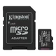 Карта пам'яті microSDXC, 128Gb, Kingston Canvas Select Plus, Class10 UHS-I U1 V10 А1, SD адаптер, до 150 МБ/с (SDCS3/128GB) - изображение 1