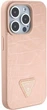 Панель Guess Croco Triangle Metal Logo для Apple iPhone 15 Pro Max Pink (3666339152291) - зображення 4