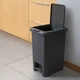 Ведро для мусора MBM HOME с крышкой и педалью BIN-01 10L ANTHRACITE Антрацитовое - изображение 2