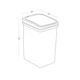 Ведро для мусора MBM HOME BIN-04 6L BEIGE пластиковое бежевое - изображение 6