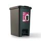 Відро для сміття MBM HOME з кришкою і педаллю BIN-01 20L ANTHRACITE Антрацитове - зображення 15