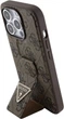 Панель Guess Grip Stand 4G Triangle Strass для Apple iPhone 15 Pro Max Brown (3666339197469) - зображення 2
