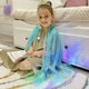 Детская накидка шлейф для девочки детей 2 - 8 лет 95 - 134 смпавлин восточная красавица жасмин на праздник утро день рождения до платья - изображение 2