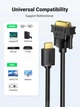 Кабель двухнаправленый UGREEN HD106 DVI 24+1 to HDMI 4K 60Hz FHD DVI-D видео 5м Black (10137) - изображение 4