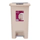 Ведро для мусора MBM HOME с крышкой и педалью BIN-01 45L BEIGE бежевое - изображение 2