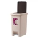 Ведро для мусора MBM HOME с крышкой и педалью BIN-01 45L BEIGE бежевое - изображение 3