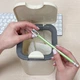 Ведро для мусора настольное MBM HOME BIN-06 2L BEIGE с крышкой бежевое - изображение 4