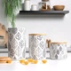 Ємність для зберігання МВМ HOME 700 мл KP-15 M WHITE/WOOD біла/дерево - зображення 2