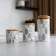 Ємність для зберігання МВМ HOME 700 мл KP-15 M WHITE/WOOD біла/дерево - зображення 5