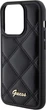 Etui plecki Guess HC PU Quilted Metal Logo do Apple iPhone 15 Pro Max Black (3666339149635) - obraz 2